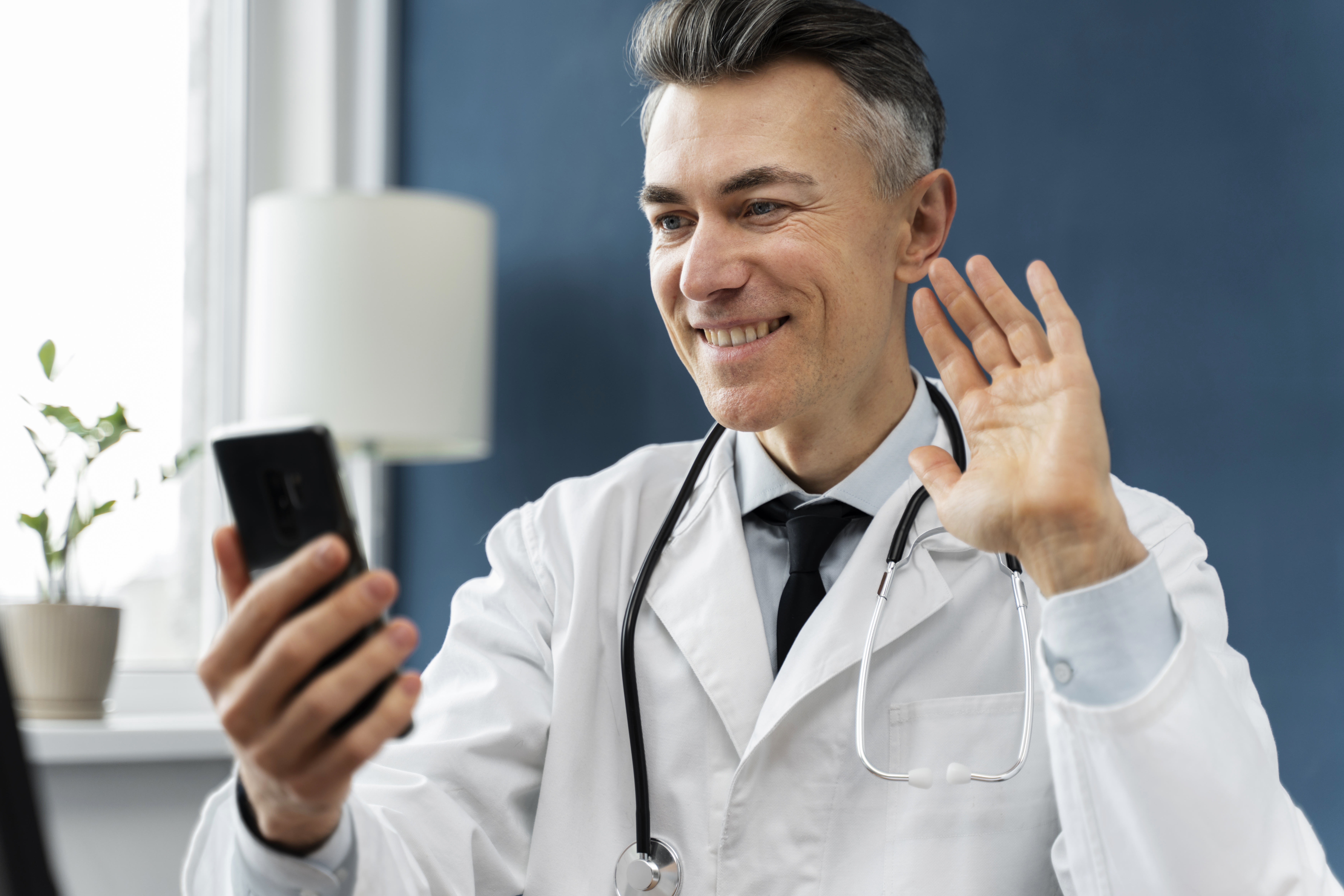 During telemedicine visit